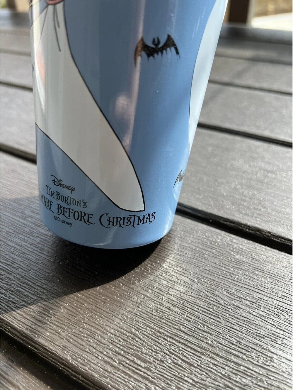 Tim Burton Nightmare Before Christmas Disney Travel Mug Cup Blue Zero 12oz